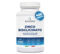 Bandini® Zinco Bisglicinato 400 Compresse (Scorta 13 Mesi) Integratore Vegano ad