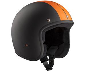 Bandit ECE Jet Race Casco Jet, nero-arancione, taglia M per maschi