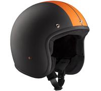 Bandit ECE Jet Race Casco Jet, nero-arancione, taglia XL per maschi