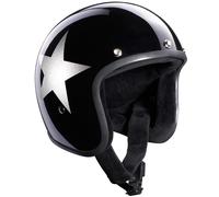 Bandit Jet Star Black Casco Jet, nero-argento, taglia XS per maschi