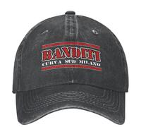 Banditi Curva Sud Milano Calcio Calcio Berretti da Baseball Accessori per Uomo Donna Casual Distressed Cappelli Snapback Cappello Regolabile