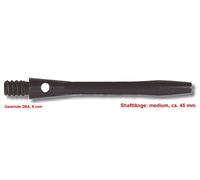 Bandito 10 Set (30 Freccette) Shaft Alu Medium, Circa 45 mm, Nero