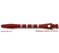 Bandito 10 Set (30 Pezzi) Shaft Alu Stripe Medium 45 mm Rosso