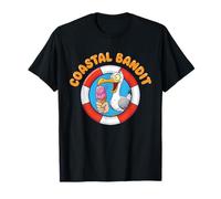 Bandito costiero Gabbiano rubare Gelato Spiaggia Maglietta