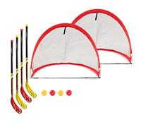 Bandito Fun Hockey Set completo con 2 X Set Racchette e pop up porta mini set