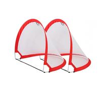 Bandito FunHockey Pop Up Mini set da porta per bambini, 60 x 60 x 40 cm, cancello da calcio pieghevole automaticamente, resistente alle intemperie, porta da hockey per giardino e cameretta dei
