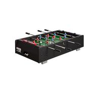 Bandito Mini tavolo da calcio da calcio per bambini, piccolo calciatore mobile, aste telescopiche sicure per bambini, per tavolo o pavimento, 91 x 51 x 23 cm, nero, con palline incluse