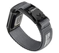Bandletic Cinturino compatibile con Fitbit Charge 6/5 per uomo e donna, cinturino sportivo in morbido nylon con fibbia magnetica Fidlock a V per Fitbit Charge 6/5 Fitness Tracker, Large(7.1"-8.5")