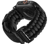 Bandletic Robusto paracord compatibile con cinturini Apple Watch da uomo, cinturino di sopravvivenza militare intrecciato a mano per iWatch 49 mm (Ultra3/Ultra), 46 mm (serie 11/10), 45 mm (9/8/7), 44