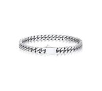 Bandmax Bracciale Uomo a Catena Cubana Minimalista in Acciaio Inossidabile Braccialetto Larghezza 5 MM Lunghezza 19 CM Gioielli Stile Hip Hop Punk per Uomini Ragazzi