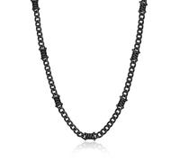 Bandmax Collana Uomo Catena Cubana con Spine - Larghezza 5 MM, Lunghezza 40-55 CM, Oro/Nero/Acciaio Inossidabile - Catenina Grossa Stile Hip Hop Punk per Uomini Donne Antiscolorimento