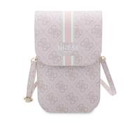 Bandoliera Universale per Smartphone Guess Rosa con Tracolla e Porta Carte