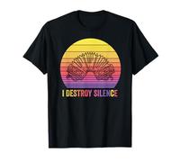 Bandoneon Retro Vintage I DISTRUGGERE SILENZIO Bandoneon giocatore Maglietta