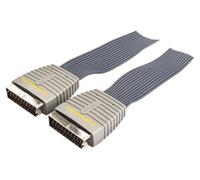 Bandridge BVL7305 - Cavo video audio scart piatto SCART M, 5 m