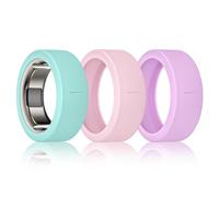 BandSmith Copertura ad anello in silicone compatibile con protezione per anelli Oura, custodia elastica per Oura Ring Gen 4/3 Working Out, protetta da brevetto (rosa, viol foglia di tè, S per 678910)