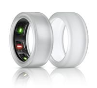 BandSmith Copertura per anello in silicone compatibile con protezione per anelli Oura, custodia elastica per Oura Ring Gen 3 Working Out - In attesa di brevetto (trasparente+trasparente, S per 678910)