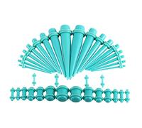 Banemi Dilatatori e dilatatori bianchi, 36 pezzi, in acrilico, a forma di cono e segmento UV, bellissimo tunnel per orecchio, 36PCS-8, Acrilico, Nessuna pietra preziosa