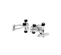 Banemi Gemelli da uomo per matrimonio, gemelli per camicia da corsa in argento rame gemelli da uomo regali per uomo 2,4 x 1,5 cm