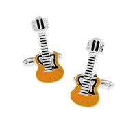 Banemi Gemelli per camicia, smoking gemelli e borchie chitarra set per cena di Natale 3 x 1,2 cm, Nessuna pietra preziosa