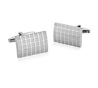 Banemi Gemelli per medici, gemelli da donna in acciaio inox, con linee parallele, accessori per camicia, 2,1 x 1,4 cm