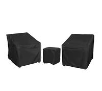 Baner Garden Copertura per mobili da giardino, copertura impermeabile per mobili da giardino, set di 3 pezzi per bistrot all'aperto, set di coperture per divano da patio, set per 2 sedie e tavolino