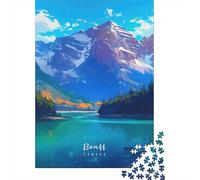 Banff Canada Landscape 1000 Pezzi Cartolina Premium Set Di Puzzle Puzzle Per Adulti Presente Divertente Sfida Educativa Pacchetto Valore 38x26cm/1000pcs
