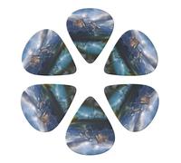 Banff National Park Plettri per chitarra sottile, media e pesante, per chitarra acustica, chitarra elettrica, basso, regalo di Natale, 6 pezzi