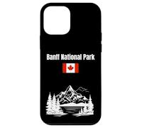 Banff National Park souvenir Montagne Rocciose bandiera Canada Custodia per iPhone 12 mini