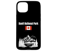 Banff National Park souvenir Montagne Rocciose bandiera Canada Custodia per iPhone 15 Plus
