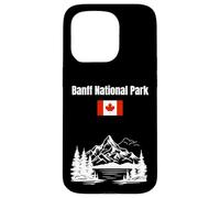 Banff National Park souvenir Montagne Rocciose bandiera Canada Custodia per iPhone 15 Pro