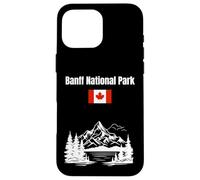 Banff National Park souvenir Montagne Rocciose bandiera Canada Custodia per iPhone 16 Pro Max