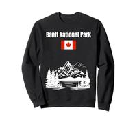 Banff National Park souvenir Montagne Rocciose bandiera Canada Felpa