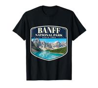 Banff National Park Throwback Retro All'aperto Canadese Maglietta