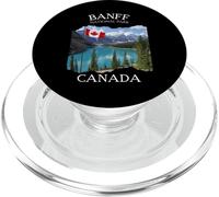 Banff Souvenir Uomini Bandiera Canadese Turisti Laghi Donne Escursionisti PopSockets PopGrip per MagSafe