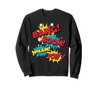 Bang Boom Wham Pow Comic Sound Effect Design Felpa