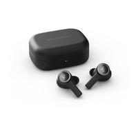 Bang & Olufsen Beoplay EX - Auricolari Premium Bluetooth Wireless con Cancellazione del Rumore e 6 Microfoni, Batteria di 28 Ore, Auricolari Impermeabili per Lavoro, Sport e Gioco - Nero