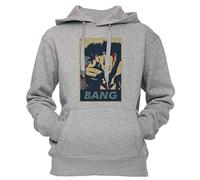Bang - Spike - Cowboy Bebop Unisex Uomo Donna Felpa con Cappuccio Pullover Grigio Dimensioni XL Men's Women's Hoodie Grey X-Large Size XL