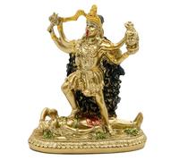 BangBangDa Statua della dea indù di Kali, idolo decorativo antico di dio indiano, dea indiana del tempo e della morte, statuetta Murti Pooja Puja Buddha Tempio Mandir Decor