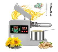 BANGBANGJI Pressa per Oli Intelligente 820W con Operazione One-Button, Leva Rimovibile Acciaio Inox 304 e Pulizia Facile, Controllo Temperatura Digitale per Principianti/Esperti in Casa/Commerciale