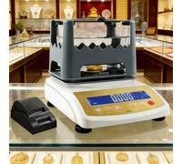 BANGBANGJI Rilevatore di purezza dell'oro, densimetro per Solidi, con densimetro per Solidi ad Alta precisione Gravimetro, Che Offre Risultati accurati per Oro, Argento, Platino MDJ300K+Printer