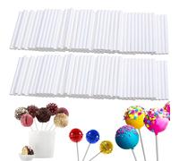 Bangbobi 300 Bastoncini per Cake Pop, Bastoncini di Carta per Cake Pop, Bastoncini Bianchi per Lecca-Lecca per Torte, Biscotti e Dessert 10 cm × 3,5 mm