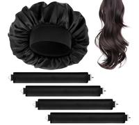 Bangbobi 5 pezzi bigodini senza calore notte heatless curls set in velluto e gomma - fascia per ricci senza calore - hair homie lotta curls heatless curls band