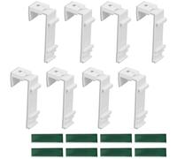 Bangbobi 8 Pezzi Supporti a Pinza per Tende a Rullo e Tende a Rullo con Molla - Supporto per Tenda Senza Fori, Tenda Moderna per portafinestra (Pom, Moderno)