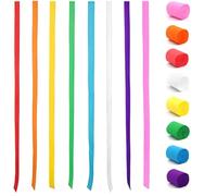 Bangbobi 8 Rotoli di Carta crespa Colorata, Nastri crespa Arcobaleno Multicolore, 4,5 cm x 25 m per Matrimoni, Carnevale, Decorazioni per Feste