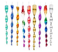 Bangbobi 9 Pezzi Spirale Riflettente del Vento, Campanello a Vento Contro Piccioni e Repellente per Rondini, Repellente per Picchi, Repellente per Uccelli per Fattoria, frutteto e Giardino - 9 Colori