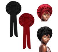 Bangbobi Cappellino di Seta a Due Pezzi per Dormire, Cappellino in Raso per Capelli, Cappellino da Notte in Seta, Berretto da Notte per Donne e Ragazze