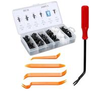 Bangbobi Clip di Fissaggio per Auto, 105 Pezzi, Rivetti a Espansione in Plastica e Nylon ABS, con Strumenti di Installazione, Universali per Rivestimenti Portiere, Paraurti e Cofani