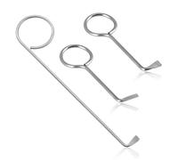 Bangbobi - Kit Professionale 3 Pezzi Grimaldelli Universali per Serrature a Doppia Mappa, Utensili per Scassinare in Acciaio Inox per Porte Interne, 2X 120cm + 1x 180cm