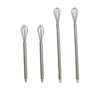 Bangbobi Mini Frusta Piccola, Set di 4 fruste in Acciaio Inossidabile per Tazze, Frusta WMF per Montare la Schiuma, Montare la Panna e mescolare (23 cm, Frusta)