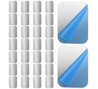 Bangbobi - Set di 30 Piastre Metalliche autoadesive per magneti, Sottile Piastra Metallica in Acciaio Inox, Quadrata, Versatile Come Base Adesiva per magneti